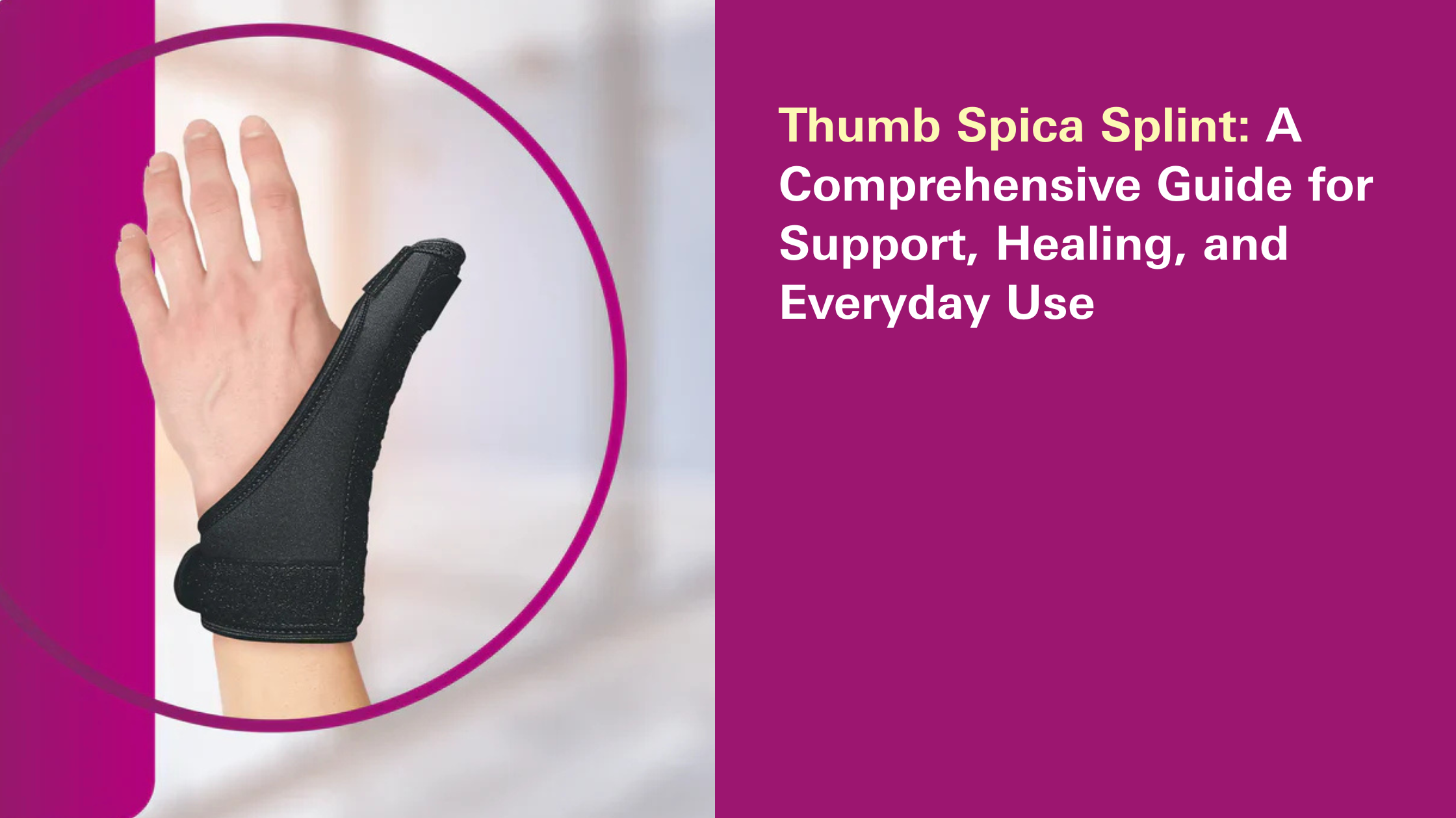 Thumb Spica Splint: A Comprehensive Guide for Support, Healing, and Everyday Use