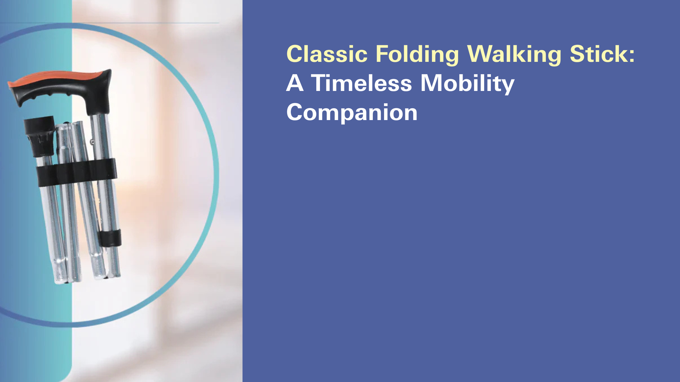 Classic Folding Walking Stick: A Timeless Mobility Companion