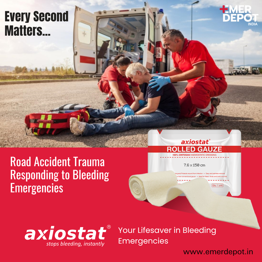 Axiostat Rolled Gauze for Road traffic Accidents