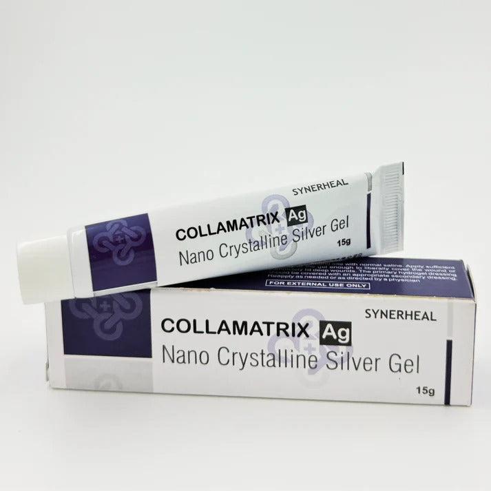 COLLAMATRIX AG - NANO CRYSTALLINE SILVER GEL WITH COLLAGEN BASE 15GM
