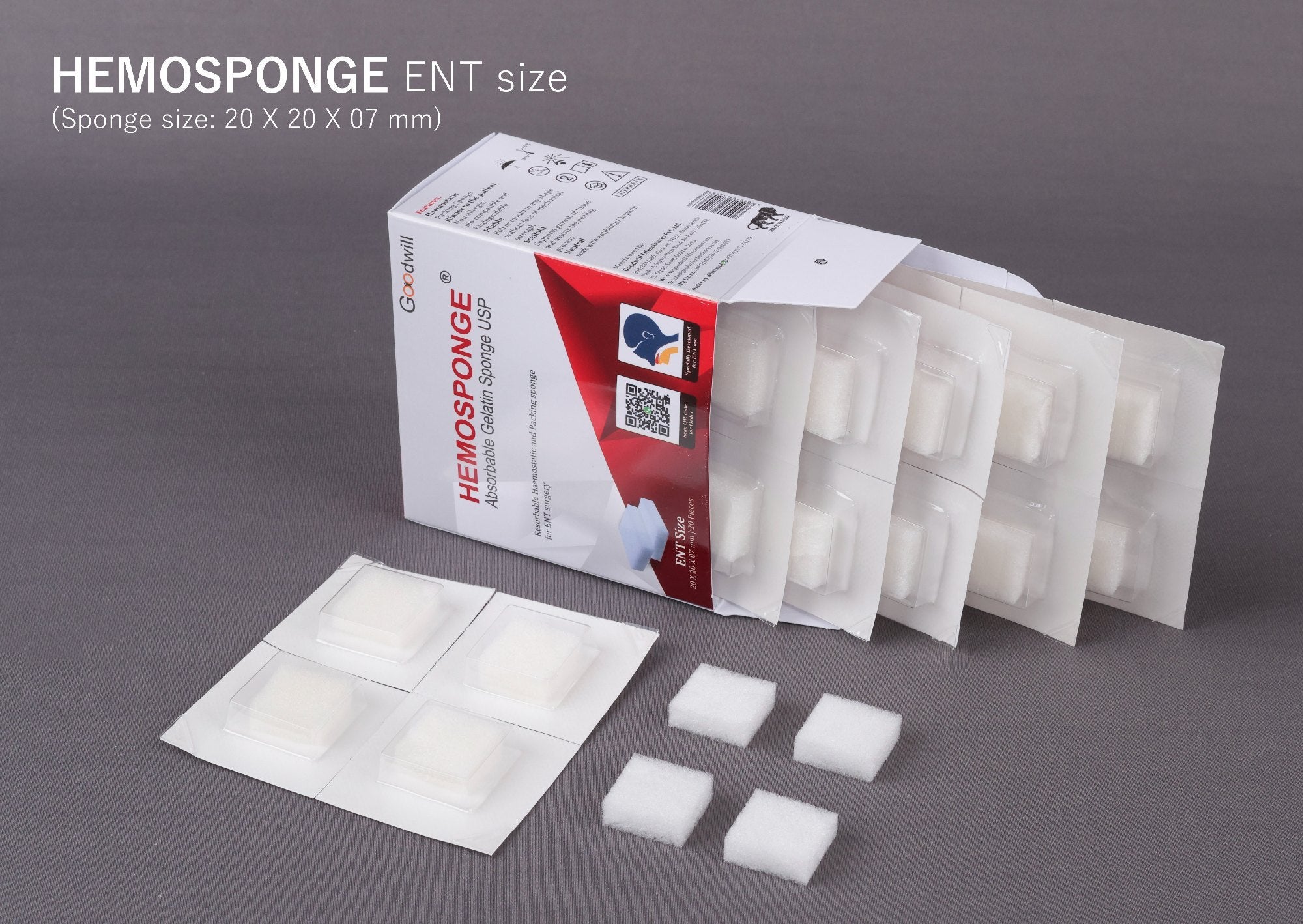 Goodwill Hemosponge ENT SL 20x20x07