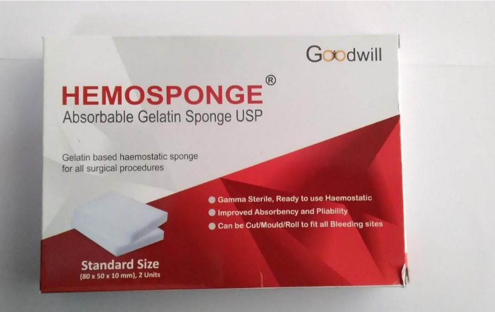 Hemosponge Standard 80x50x10mm