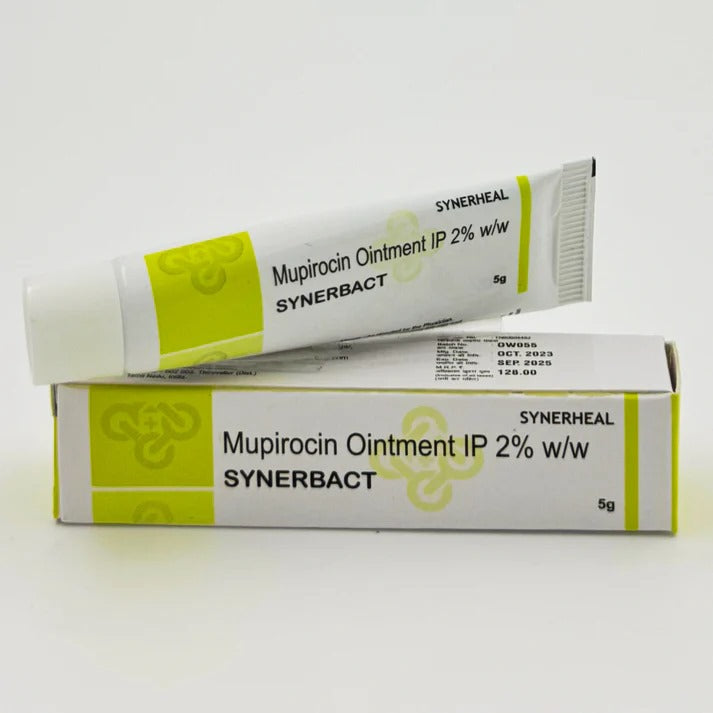 SYNERBACT – MUPIROCIN OINTMENT IP 2% w/w 5GM