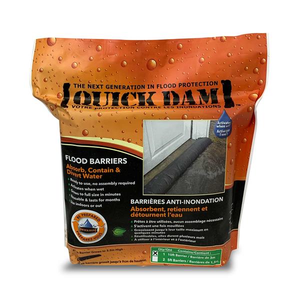 Quick Dam 5,10,17 Ft Flood Barriers (1/Pack)